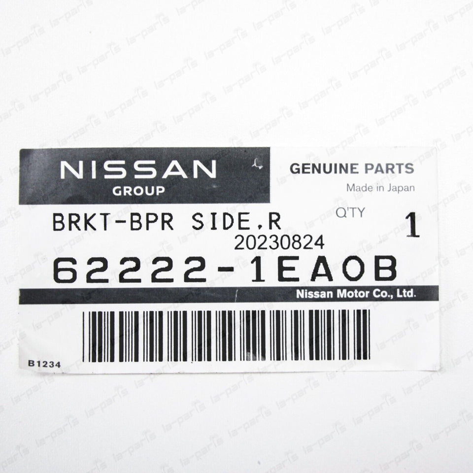 New Genuine Nissan 09-20 370Z Front Bumper Passenger Side Bracket 62222-1EA0B