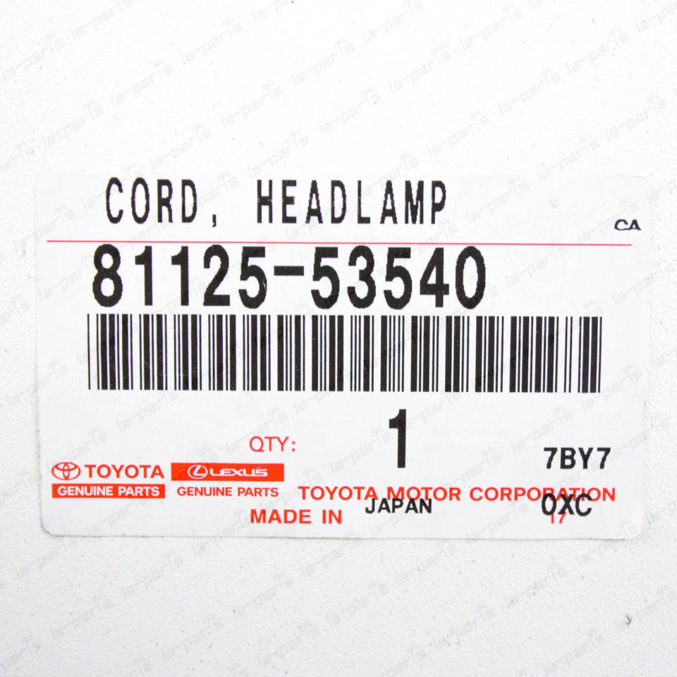 New Genuine OEM Lexus IS250 IS350 ISF Headlamp Wire Harness Cord 81125-535405