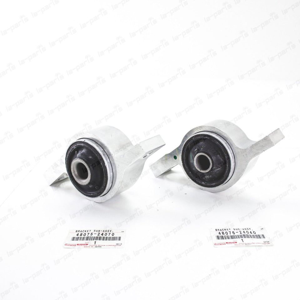 New Genuine Lexus Front Lower Control Arm Bushings SET 48076-24040 & 48075-24070