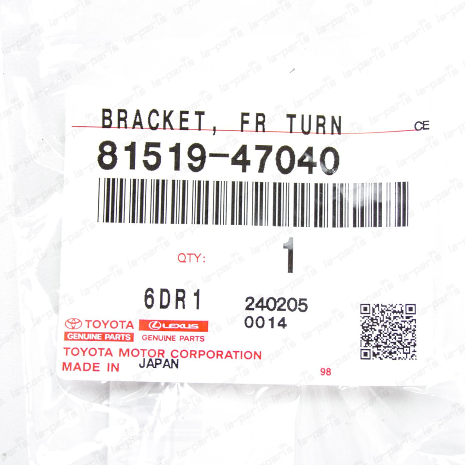 Genuine Toyota 11-15 Prius Passenger Side Front Turn Signal Bracket 81519-470405