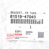 Genuine Toyota 11-15 Prius Passenger Side Front Turn Signal Bracket 81519-470405
