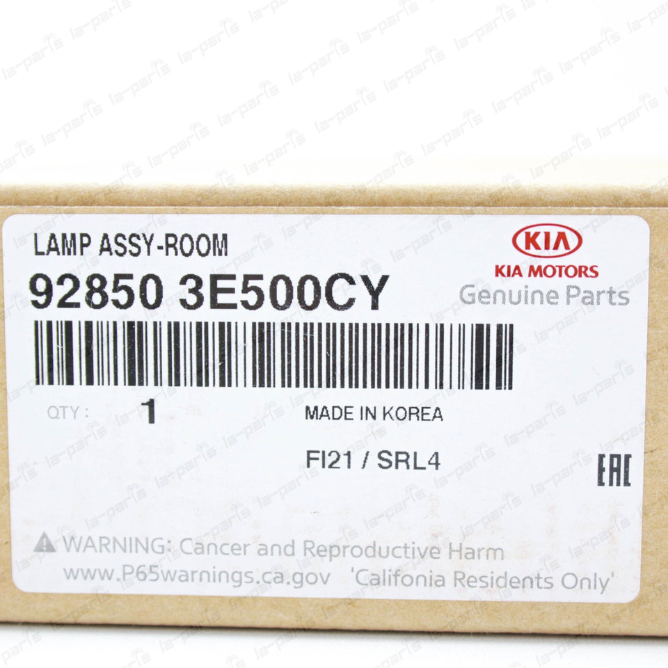 New Genuine 2007-2008 Kia Sorento Dome Lamp Dome Light Gray 92850-3E500CY10