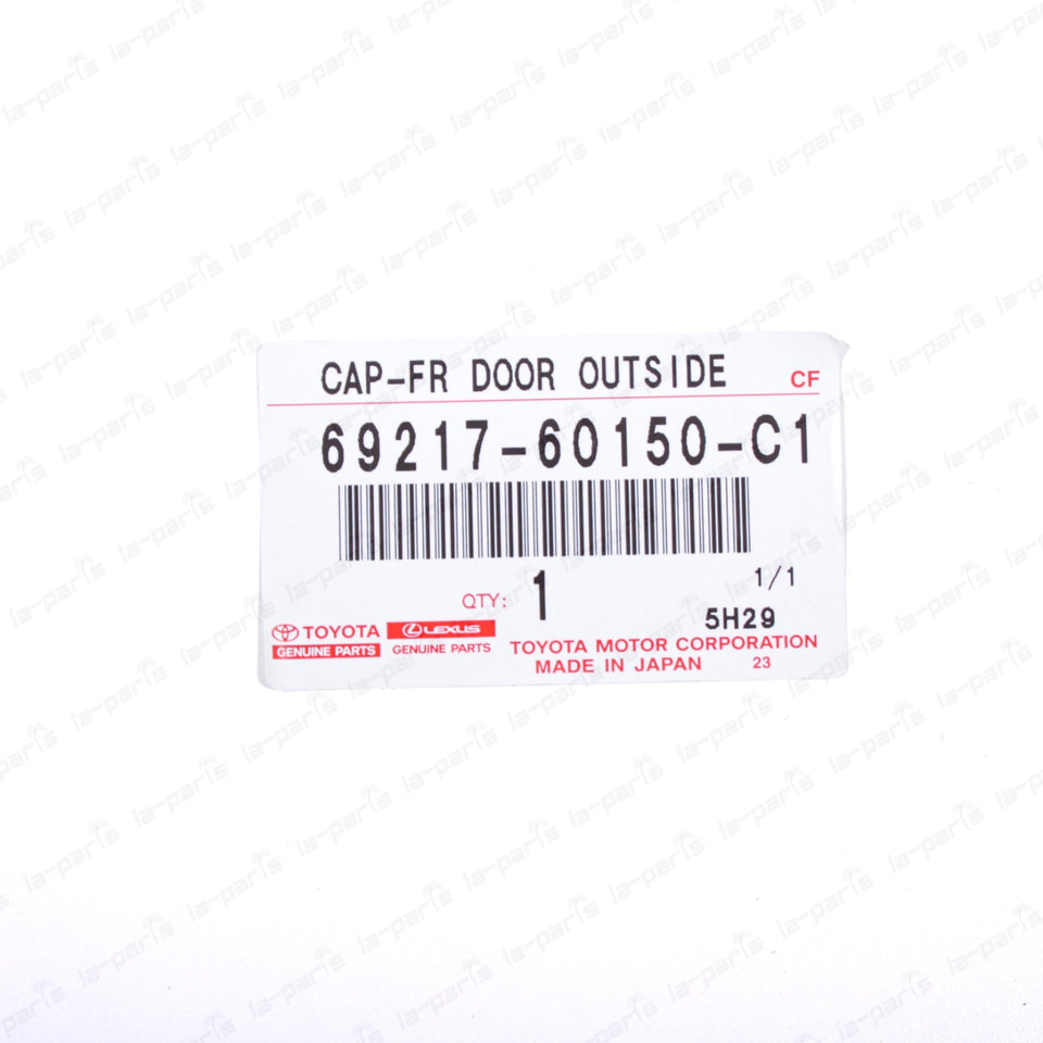 New Genuine OEM Toyota 10-24 4Runner Driver Side Front Door Black Handle Cover9