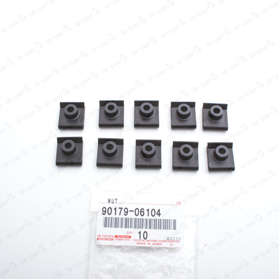 New Genuine OEM Toyota Lexus Splash Shield Under Cover U-Nut 90179-06104 Qty:100
