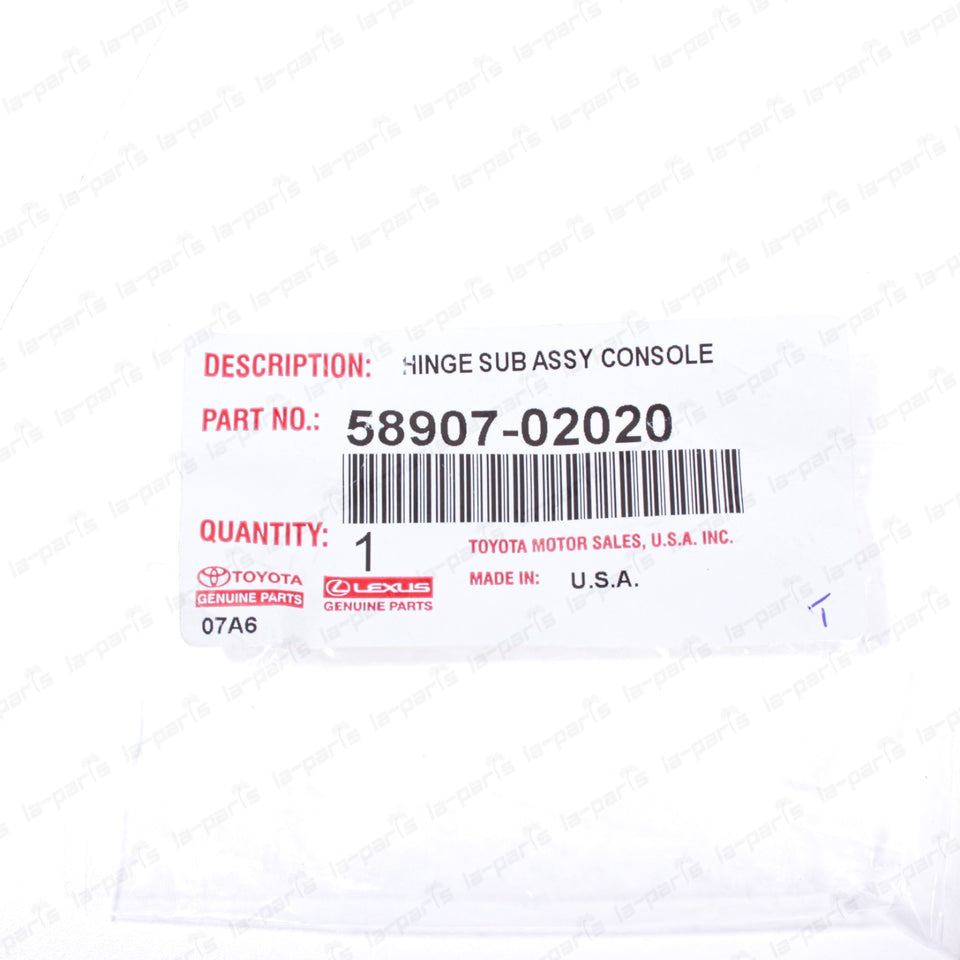 Genuine OEM Toyota 03-08 Corolla Matrix Center Console Door Hinge 58907-0202010