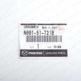 New Genuine OEM Mazda MX-5 Miata Rear Green Roadster Badge N001-51-721B7