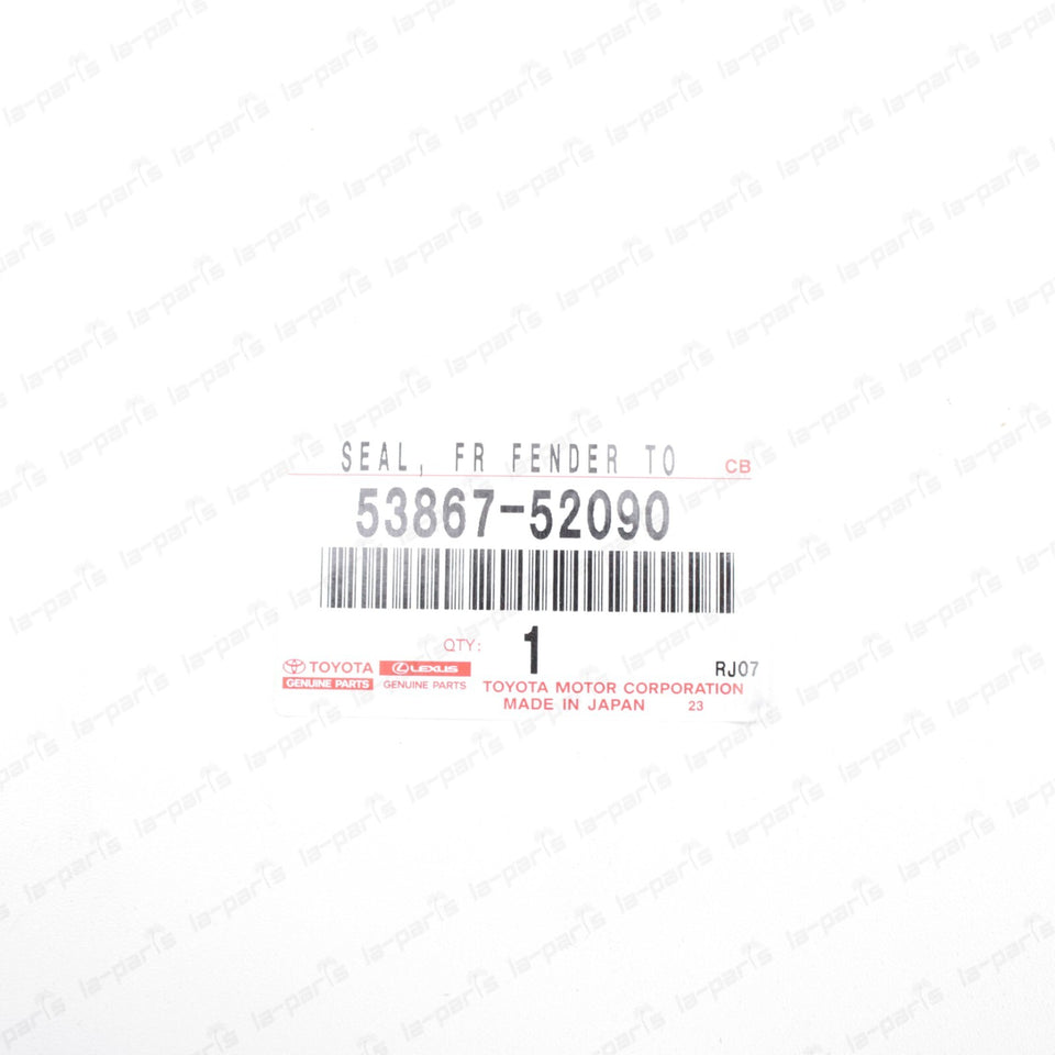 GENUINE TOYOTA 2012-2015 YARIS FRONT LEFT FENDER TO COWL SIDE SEAL 53867-520905