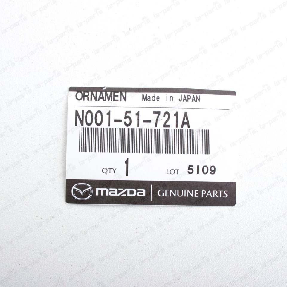 New Genuine OEM Mazda MX-5 Miata Rear Red Roadster Badge N001-51-721A8