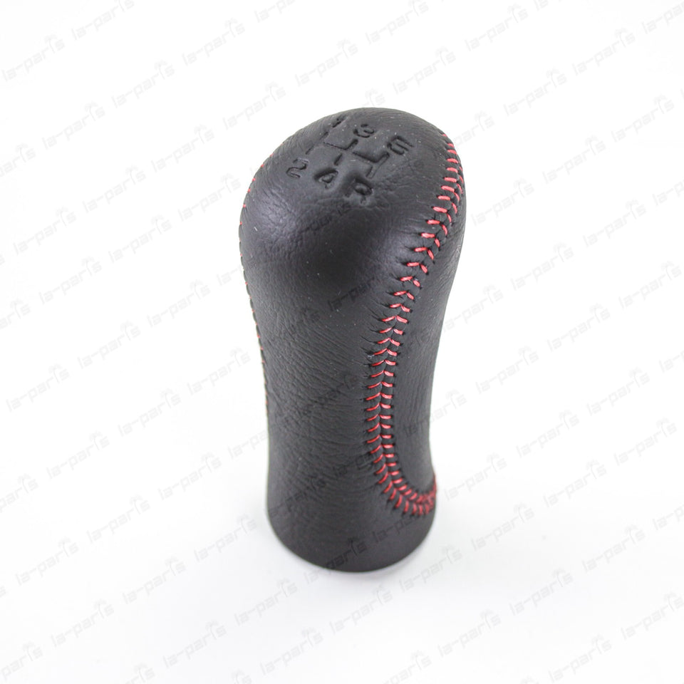 New Genuine Nissan Fairlady Z 300ZX Z32 Red Stitch Leather Gear Stick Shift Knob1