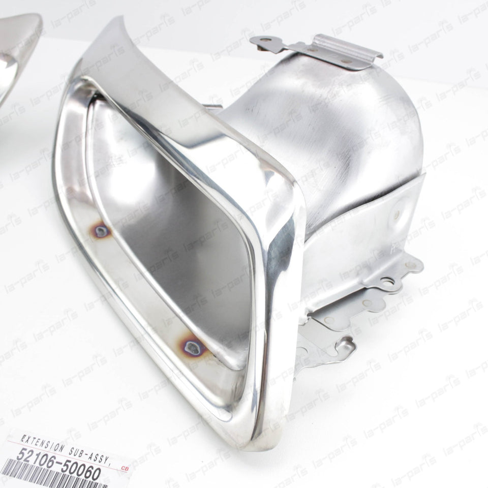 New Genuine OEM Lexus 2007-2010 LS460 LS600h Rear Exhaust Tips Pair3