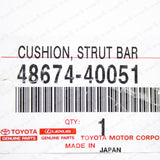 New Genuine Toyota Lexus 1996-2000 LS400 Front Strut Bar Cushion 48674-40051