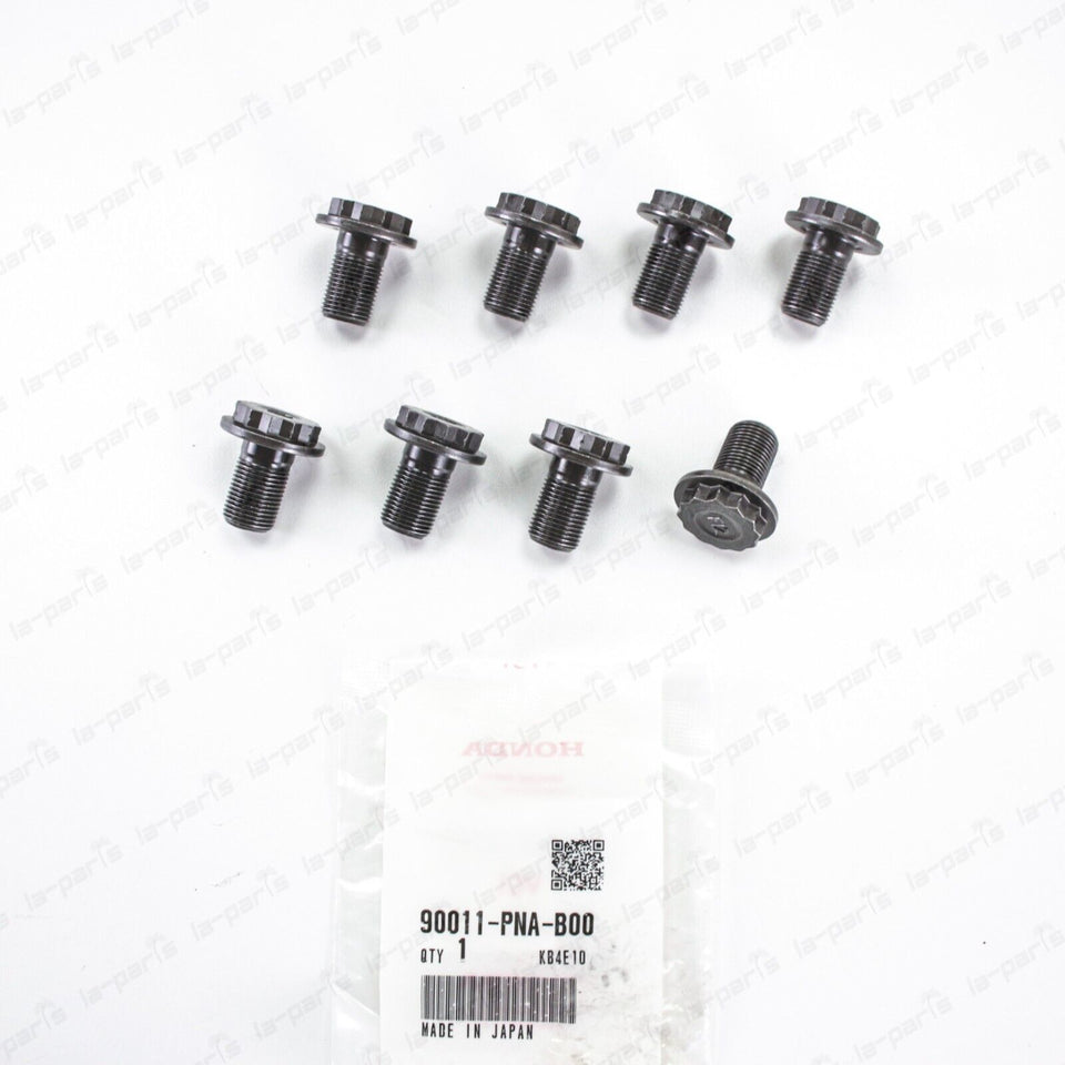 New Genuine OEM Honda Acura K Series Flywheel Bolts 12MM 90011-PNA-B00 Set of 8