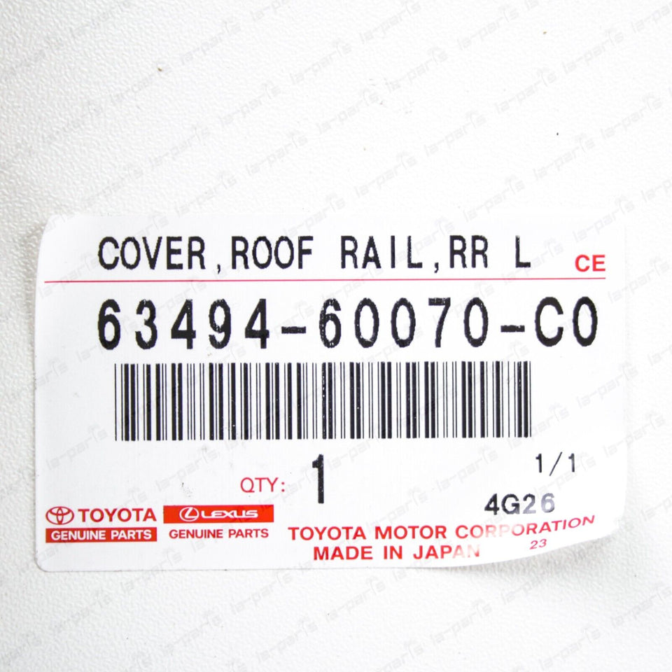 Genuine Lexus 02-07 LX470 Black Rear Driver Roof Rack Leg Cover 63494-60070-C0