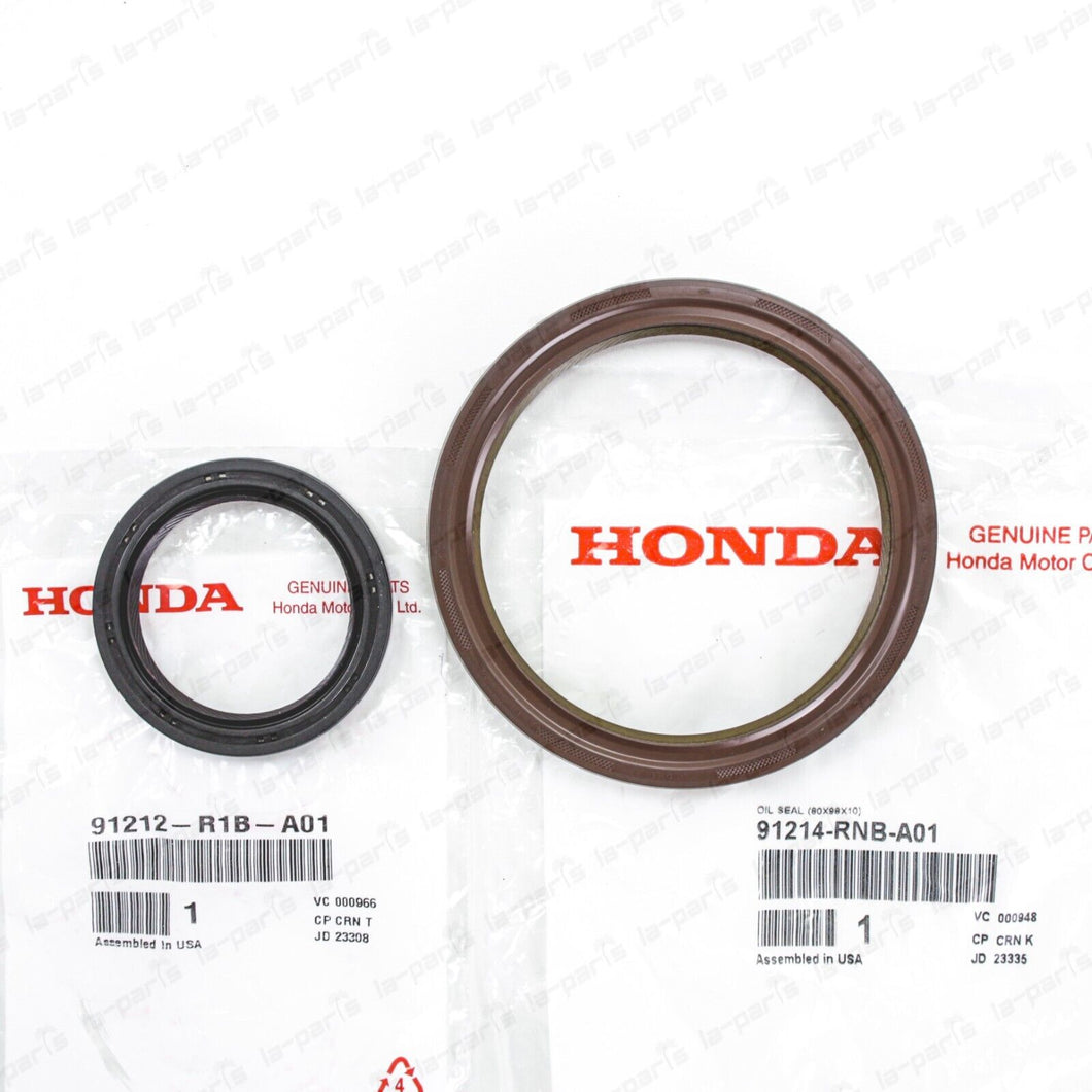 Genuine OEM Honda Civic Acura RSX TSX K20 Front & Rear Main Crankshaft Oil Seal