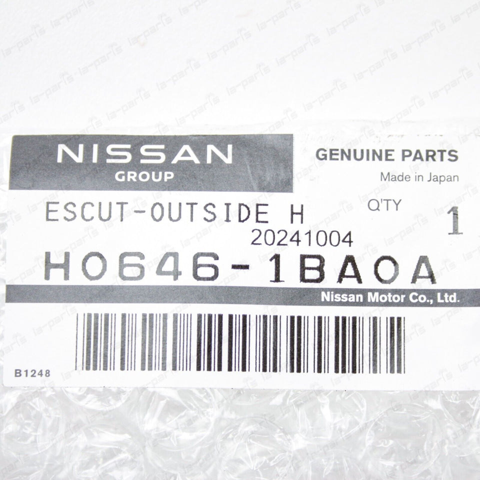 Genuine Nissan Door Outside Handle Escutcheon H0646-1BA0A