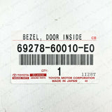 New Genuine OEM Toyota LC 80 Lexus LX450 Oak LH Door Inner Handle Bezel Qty:14