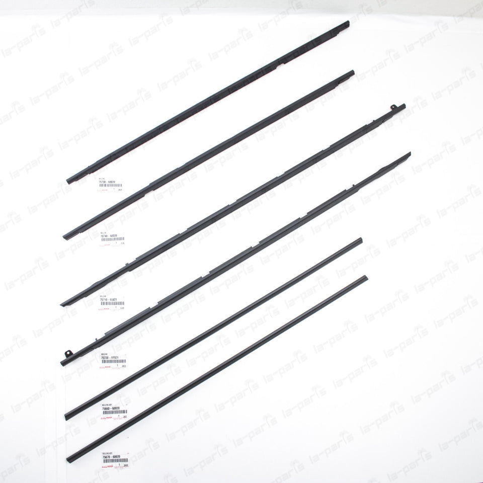 Genuine Toyota 91-98 Land Cruiser 80 FZJ80 Lexus LX450 6-Set Door Belt Molding0