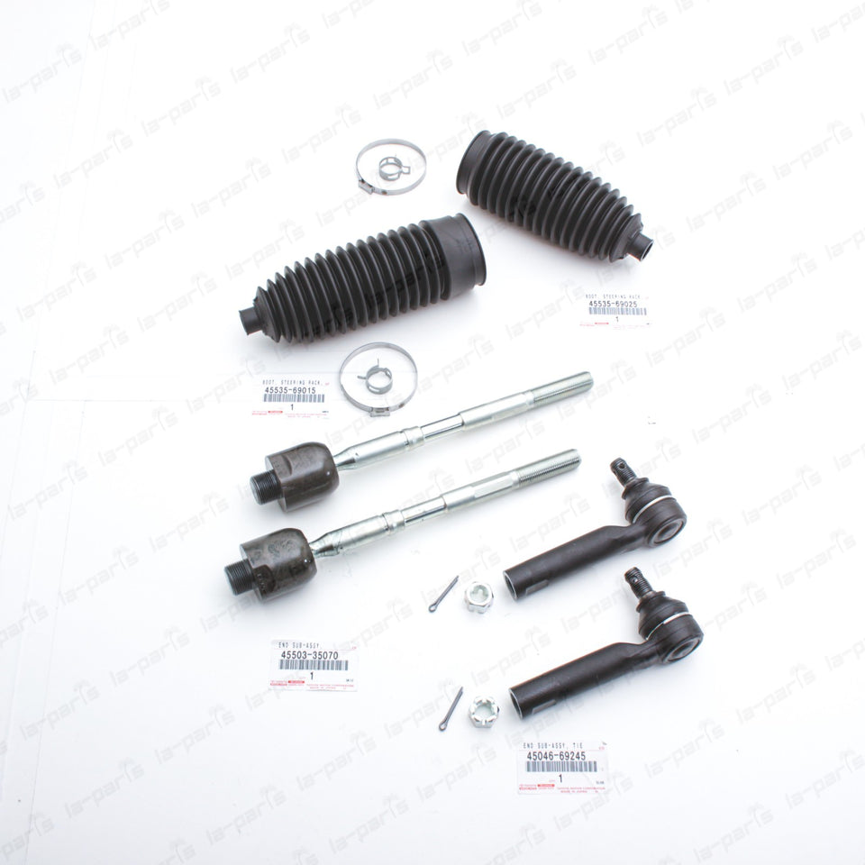 Genuine OEM Toyota 10-24 4Runner FJ Cruiser Steering Rack Tie Rod End & Boot SET0