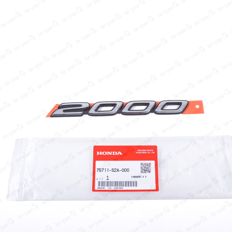 New Genuine OEM Honda 00-09 S2000 Side Fender 2000 Emblem 75711-S2A-000 Qty:10