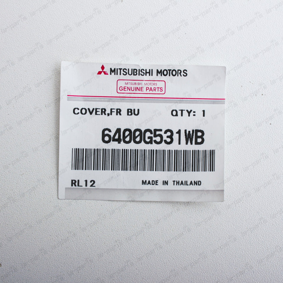 New Genuine OEM Mitsubishi 17-20 Mirage Front Bumper Tow Eye Hook Cap 6400G531WB9
