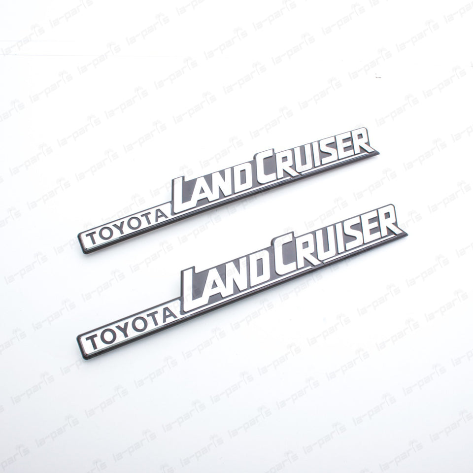 Genuine Toyota 81-90 Land Cruiser BJ60 FJ60 Rear Quarter Emblem 75370-60020 PAIR1