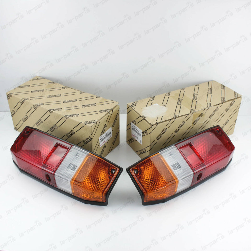 GENUINE TOYOTA LAND CRUISER FJ70 FJ73 FJ75 HJ75 REAR TAIL LIGHT LAMP SET LENS 0