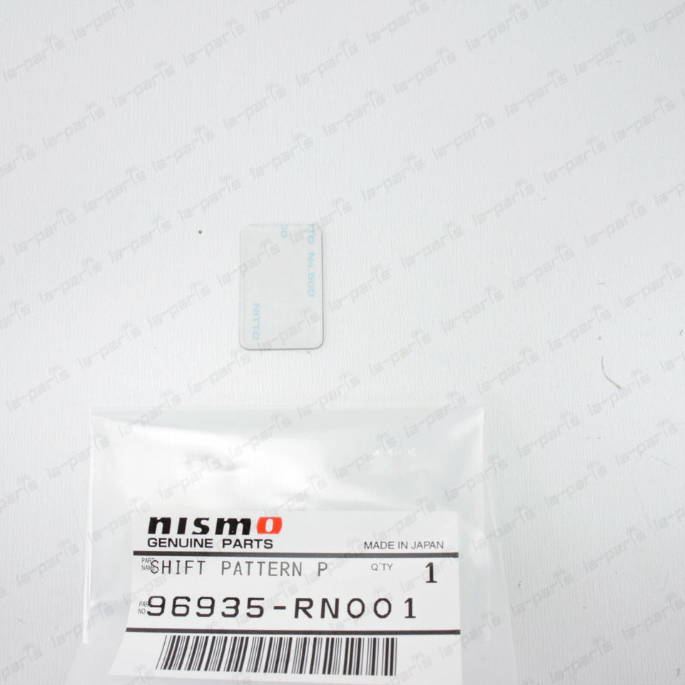 JDM GENUINE NISMO 6 SPEED CONSOLE SHIFT PATTERN BADGE ALUMINUM EMBLEM 96935RN0012