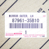 New Genuine OEM Toyota FJ Cruiser Outer Driver Side Rear View Mirror 87961-35B10