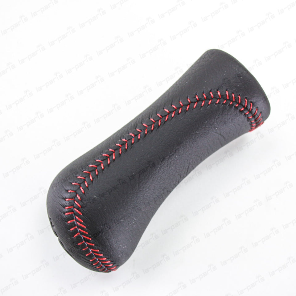 New Genuine Nissan Fairlady Z 300ZX Z32 Red Stitch Leather Gear Stick Shift Knob4