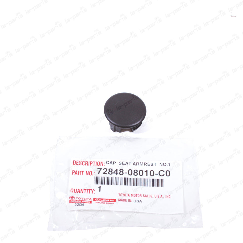 New Genuine OEM Toyota 15-20 Sienna Black Front Seat Armrest Cap 72848-08010-C00