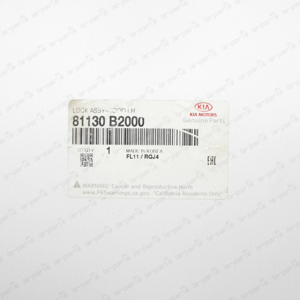 New Genuine OEM Kia 2014-2019 Soul Hood Lock Latch 81130-B20007