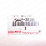 New Genuine OEM Toyota 2003-2009 4Runner 4WD Rear Back Door Emblem 75442-351506