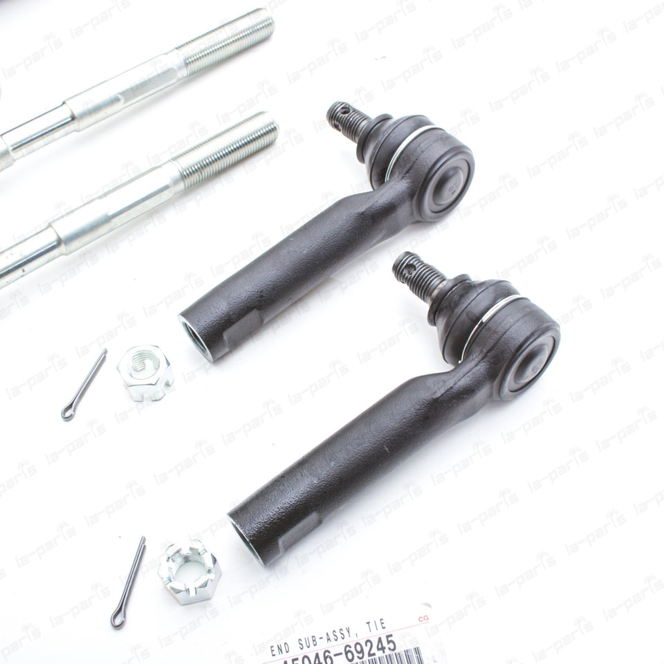 Genuine OEM Toyota 10-24 4Runner FJ Cruiser Steering Rack Tie Rod End & Boot SET6
