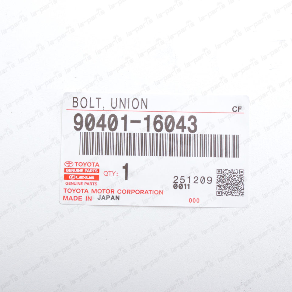 New Genuine OEM Toyota Lexus Engine Oil Cooler Line Union Bolt 90401-16043 Qty:17