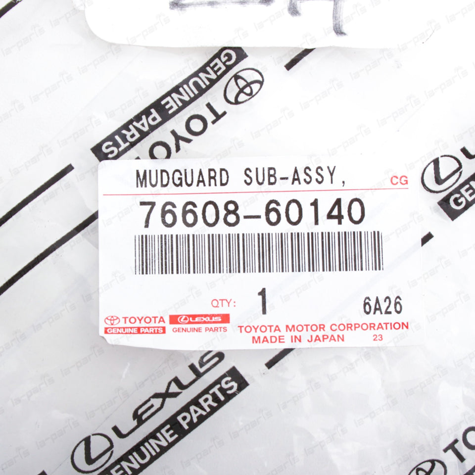 New Genuine OEM Toyota Land Cruiser FZJ80 Driver Side Rear Mudguard 76608-6014011