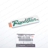 New Genuine OEM Mazda MX-5 Miata Rear Green Roadster Badge N001-51-721B0
