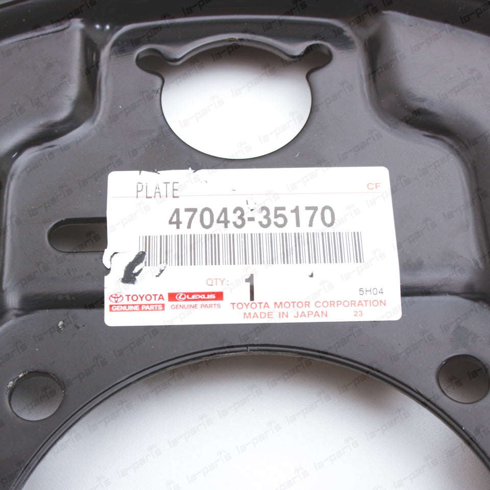 New Genuine OEM Toyota 95-03 Tacoma RR Passenger Brake Backing Plate 47043-351707