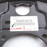 New Genuine OEM Toyota 95-03 Tacoma RR Passenger Brake Backing Plate 47043-351707