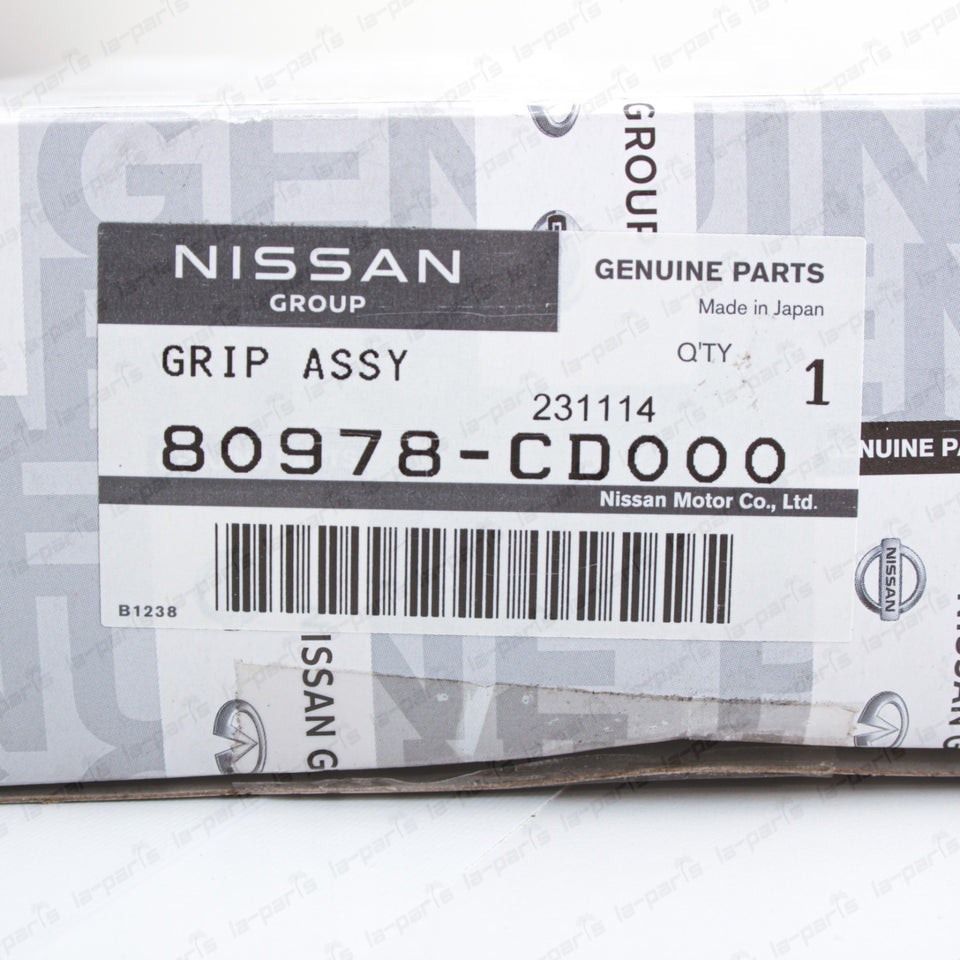 Genuine OEM Nissan 03-05 350Z Passenger Side Pull Handle Grip Black 80978-CD0007
