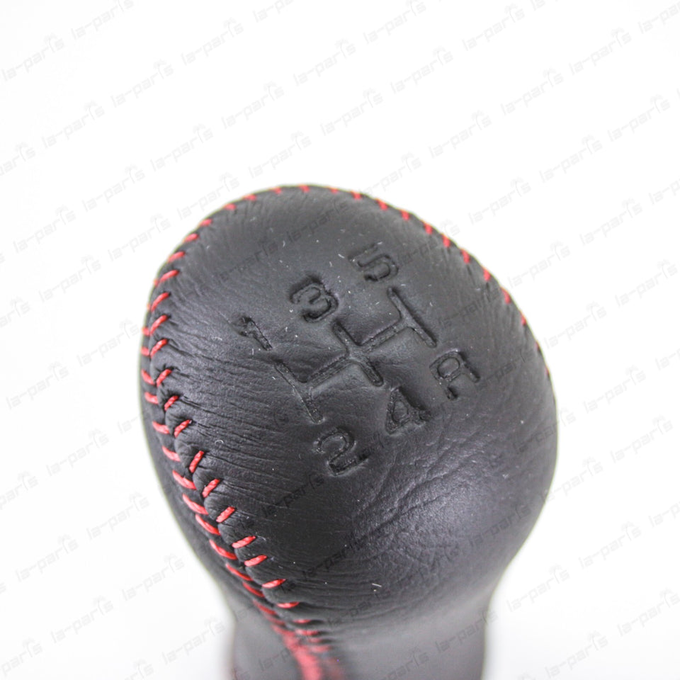 New Genuine Nissan Fairlady Z 300ZX Z32 Red Stitch Leather Gear Stick Shift Knob6
