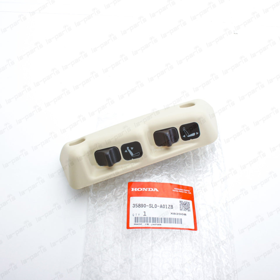 New Genuine OEM Acura 91-05 NSX Ivory Driver Seat Control Switch 35890-SL0-A01ZB0