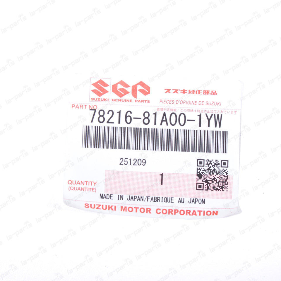 New Genuine OEM Suzuki 1998-2018 Jimny Rear Right Roof Rail Cap 78216-81A00-1YW10
