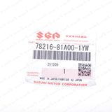 New Genuine OEM Suzuki 1998-2018 Jimny Rear Right Roof Rail Cap 78216-81A00-1YW10