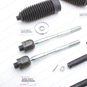 Genuine OEM Toyota 10-24 4Runner FJ Cruiser Steering Rack Tie Rod End & Boot SET23