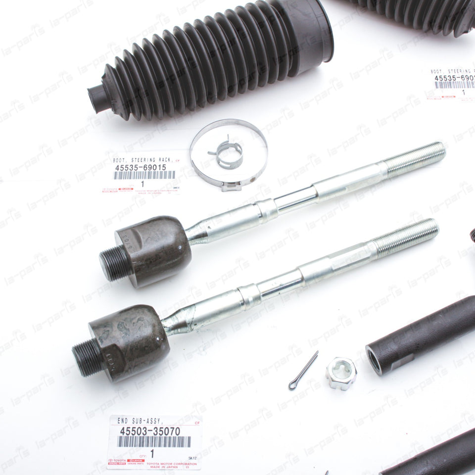 Genuine OEM Toyota 10-24 4Runner FJ Cruiser Steering Rack Tie Rod End & Boot SET1
