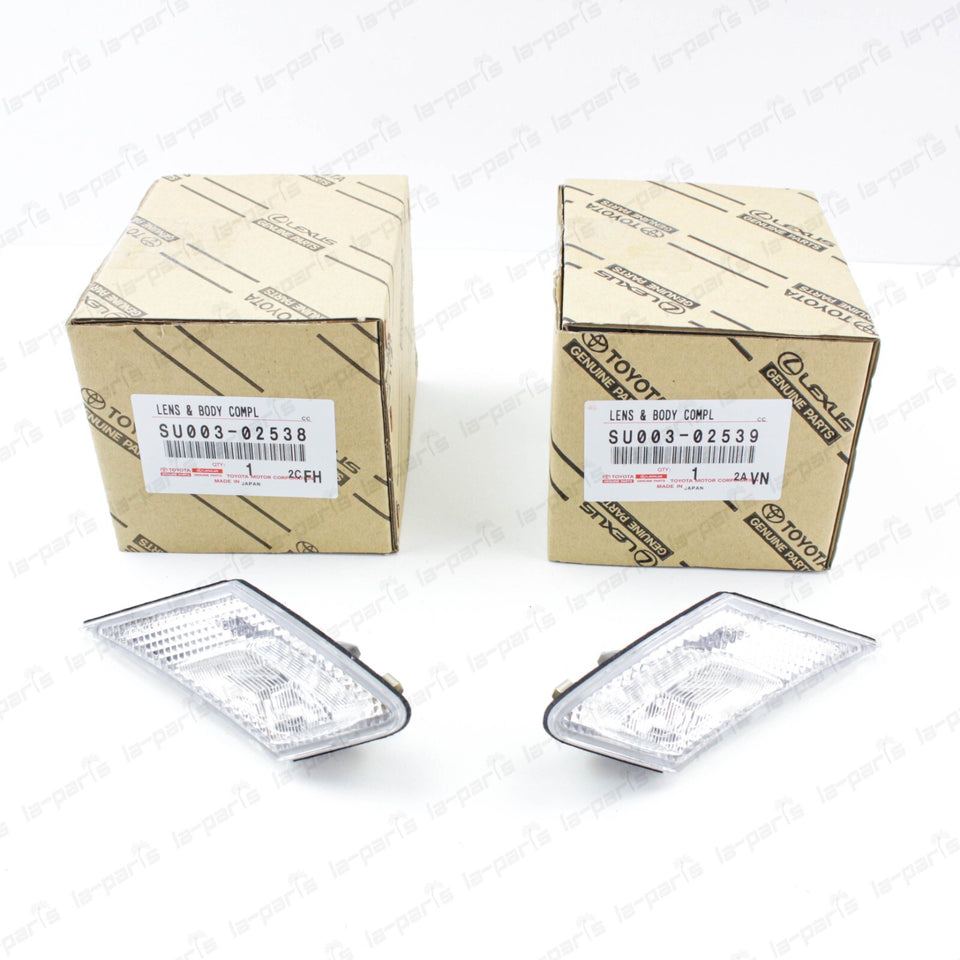 New Genuine Toyota FR-S Subaru BRZ 86 GT86 Clear Side Marker Lenses Set 0