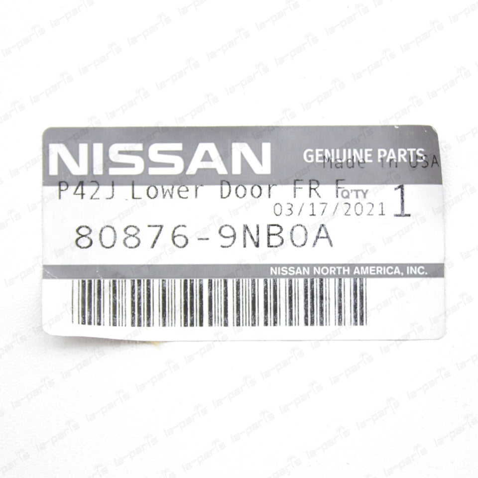 NEW GENUINE INFINITI 2016-2021 QX60 FRONT RIGHT SIDE DOOR MOULDING 80876-9NB0A5