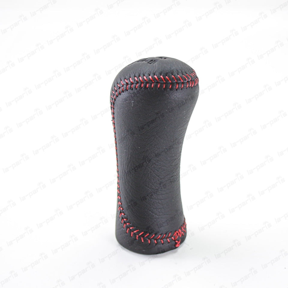 New Genuine Nissan Fairlady Z 300ZX Z32 Red Stitch Leather Gear Stick Shift Knob2