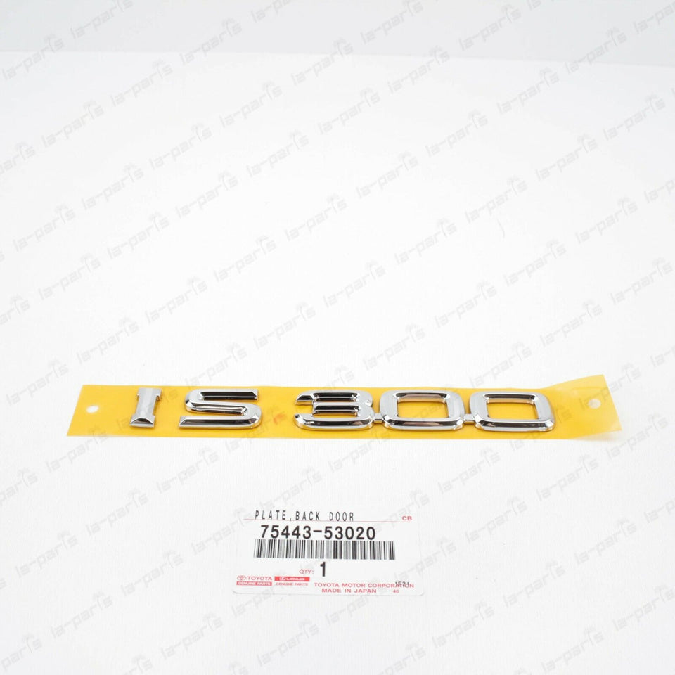 NEW GENUINE LEXUS 01-05  IS300 REAR TRUNK "IS300" EMBLEM 75443-53020