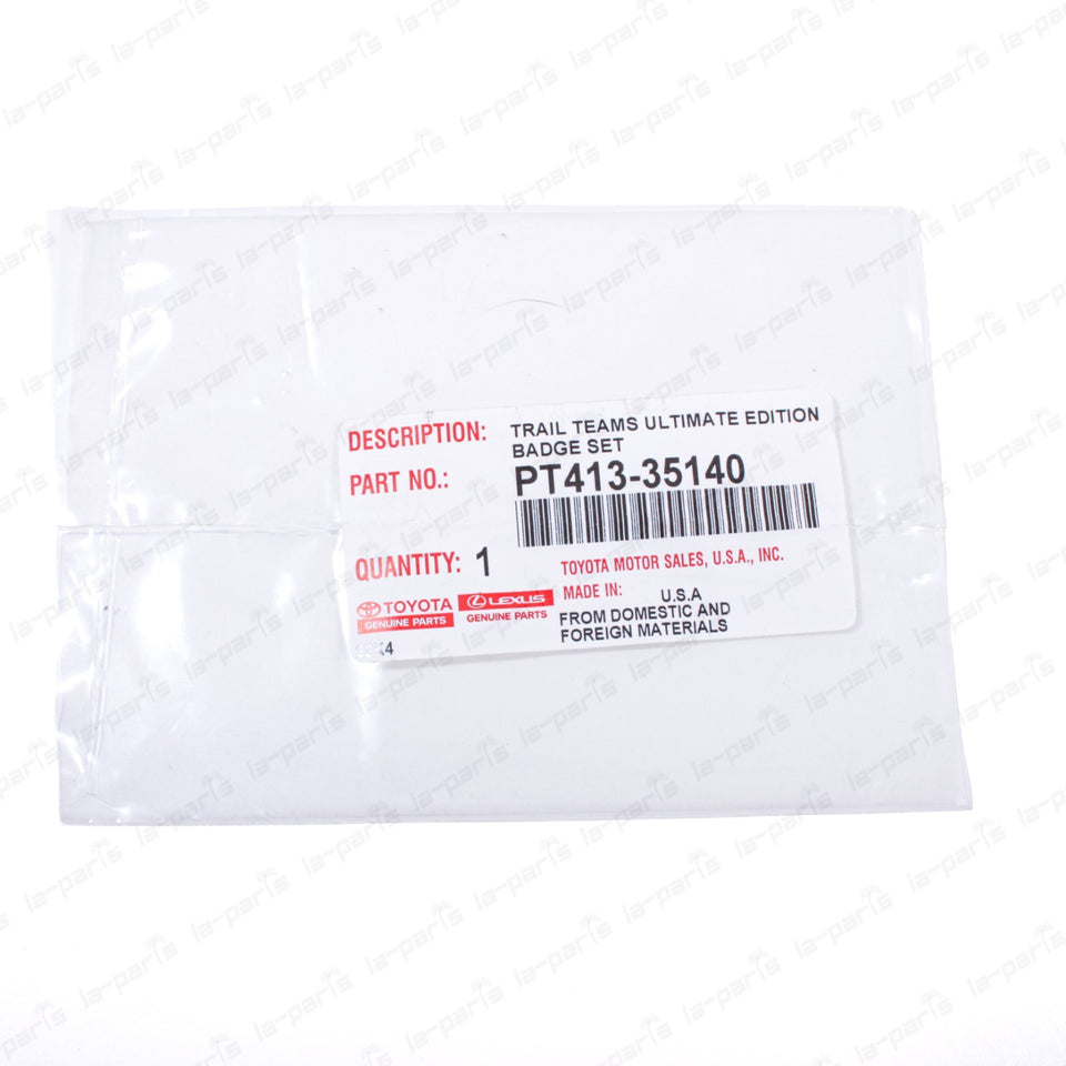 New Genuine OEM Toyota FJ Cruiser Ultimate Edition Trail Teams Badge PT413-351407